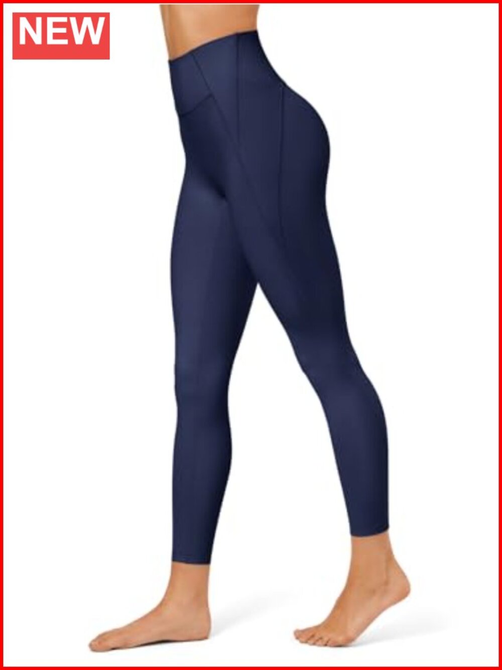 Compression Seamless Leggings with Pockets Women High Waist Yoga Pants Tummy